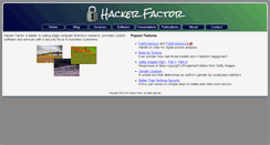 Desktop Screenshot of hackerfactor.com